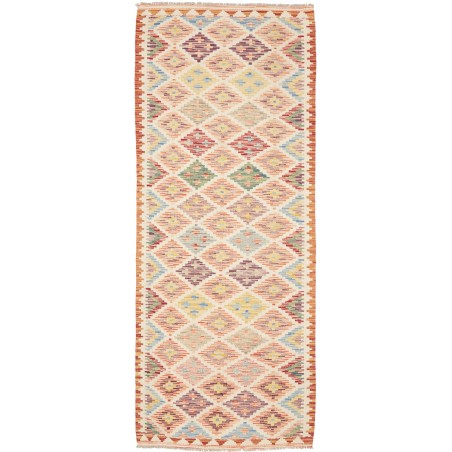 Tappeto Kilim Afghanistan giallo arancione 99x244