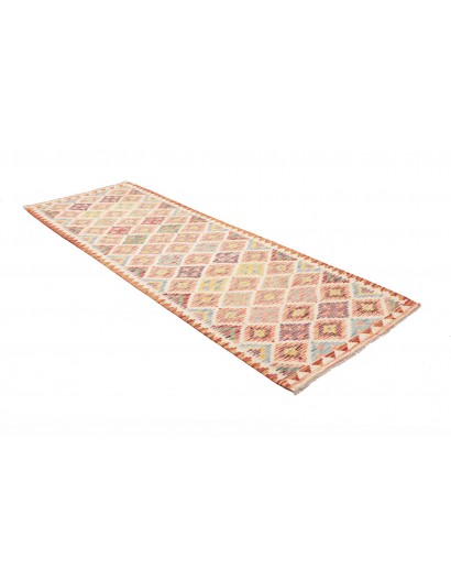 Tappeto Kilim Afghanistan giallo arancione 99x244