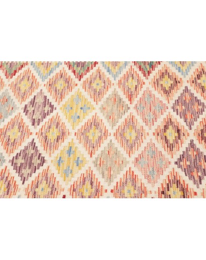 Tappeto Kilim Afghanistan giallo arancione 99x244