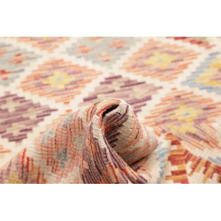 Tappeto Kilim Afghanistan giallo arancione 99x244