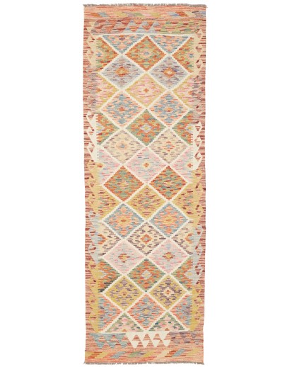 Tappeto Kilim Afghanistan marrone 82x246