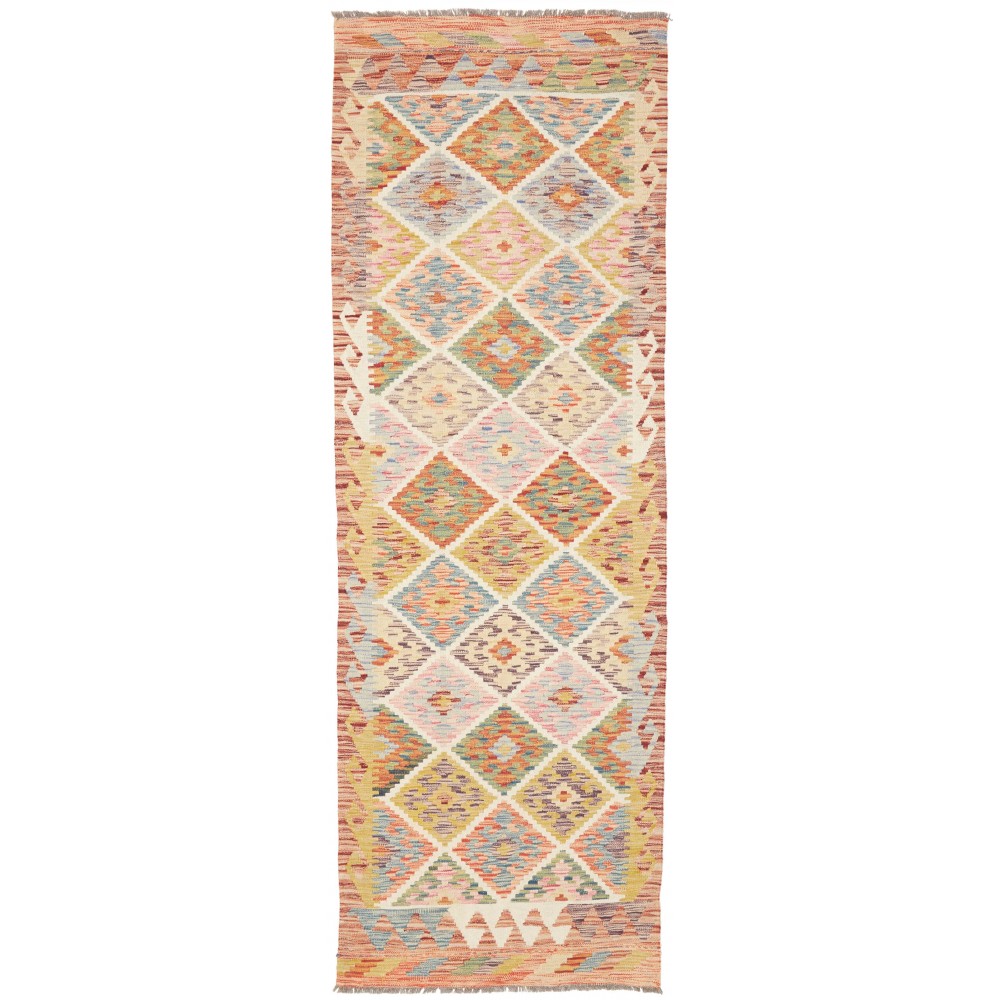 Tappeto Kilim Afghanistan marrone 82x246