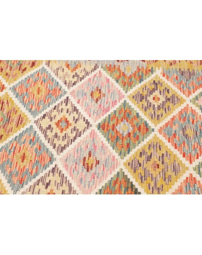 Tappeto Kilim Afghanistan marrone 82x246