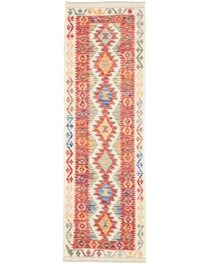 Tappeto Kilim Afghanistan giallo rosso 73x241