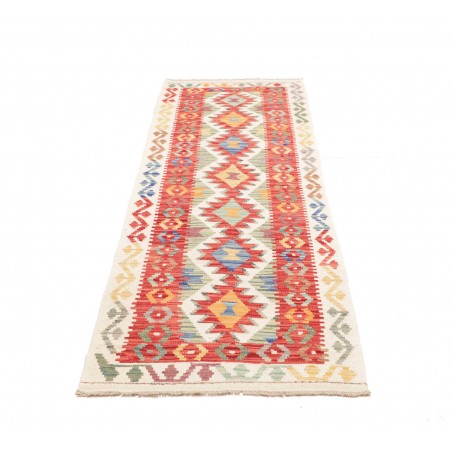Tappeto Kilim Afghanistan giallo rosso 73x241
