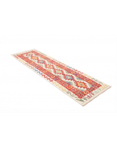 Tappeto Kilim Afghanistan giallo rosso 73x241