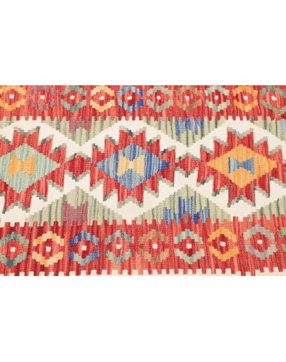 Tappeto Kilim Afghanistan giallo rosso 73x241