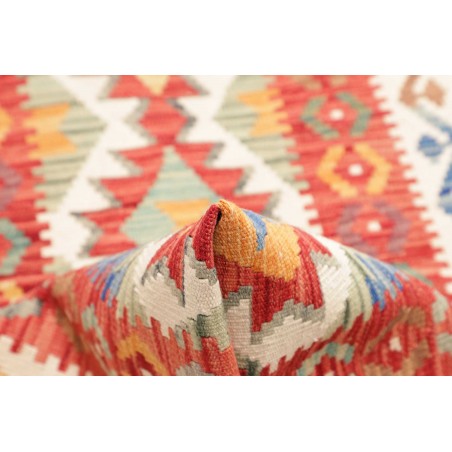 Tappeto Kilim Afghanistan giallo rosso 73x241
