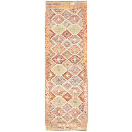 Tappeto Kilim Afghanistan marrone rosso 81x250