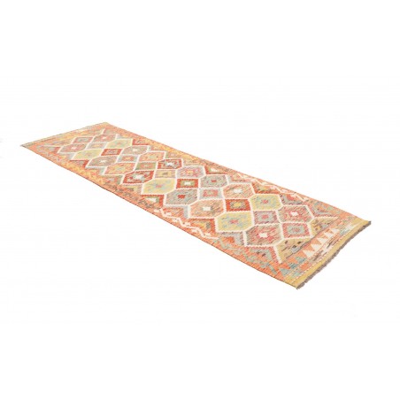 Tappeto Kilim Afghanistan marrone rosso 81x250