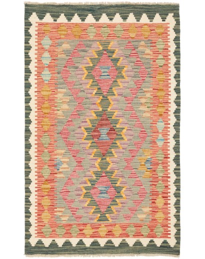 Tappeto Kilim Afghanistan marrone grigio 83x132