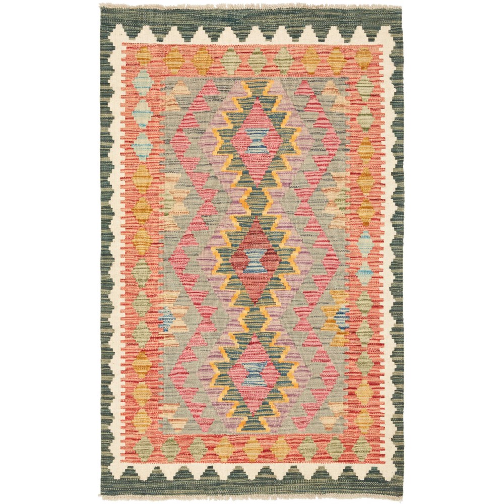 Tappeto Kilim Afghanistan marrone grigio 83x132
