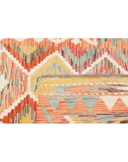 Tappeto Kilim Afghanistan marrone rosso 81x250