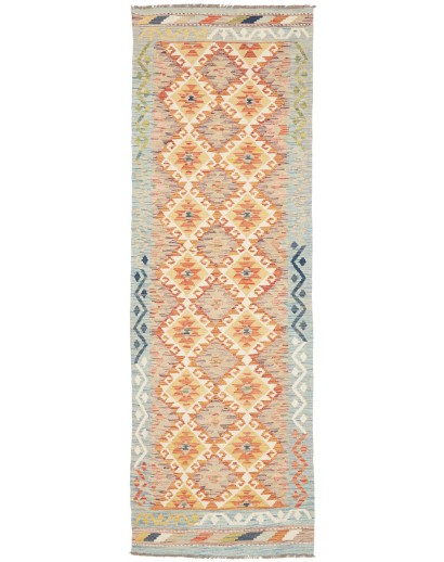 Tappeto Kilim Afghanistan marrone beige 84x255