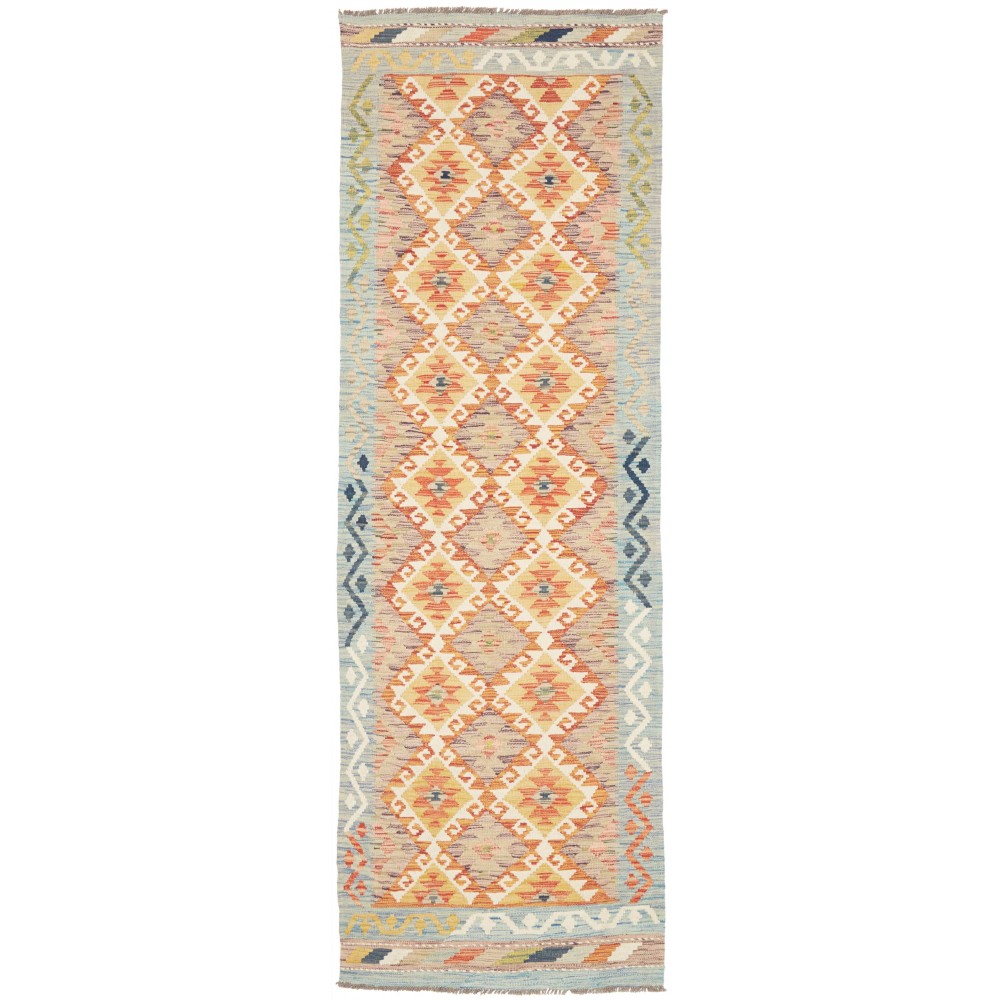Tappeto Kilim Afghanistan marrone beige 84x255
