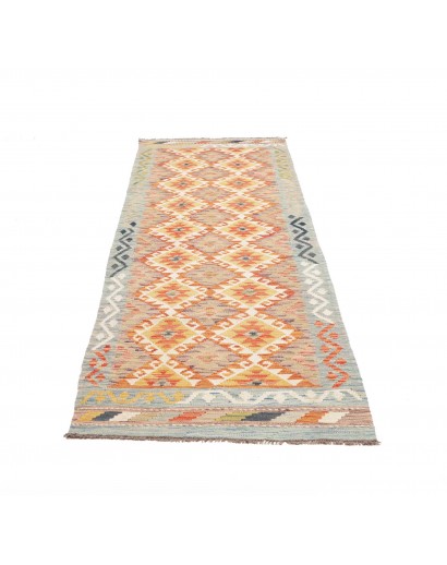 Tappeto Kilim Afghanistan marrone beige 84x255