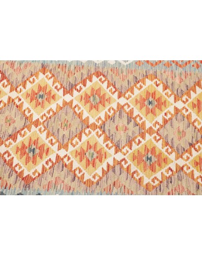 Tappeto Kilim Afghanistan marrone beige 84x255