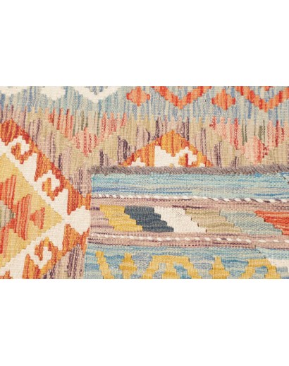 Tappeto Kilim Afghanistan marrone beige 84x255