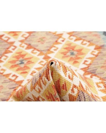 Tappeto Kilim Afghanistan marrone beige 84x255