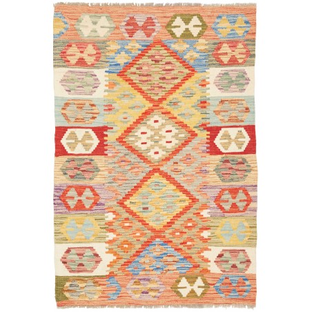 Tappeto Kilim Afghanistan marrone 86x127