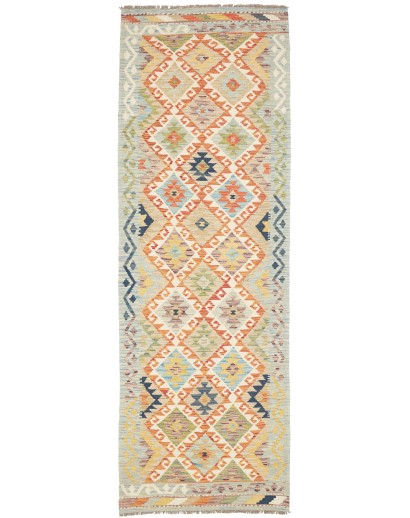 Tappeto Kilim Afghanistan marrone rosso 85x256