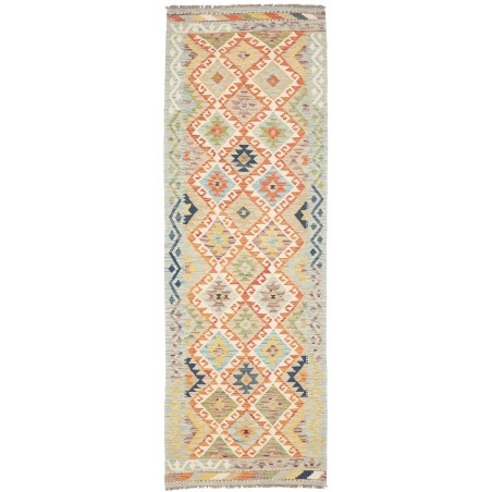 Tappeto Kilim Afghanistan marrone rosso 85x256