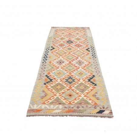 Tappeto Kilim Afghanistan marrone rosso 85x256