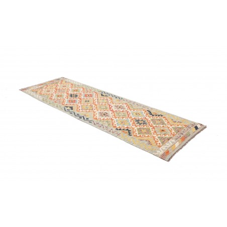 Tappeto Kilim Afghanistan marrone rosso 85x256