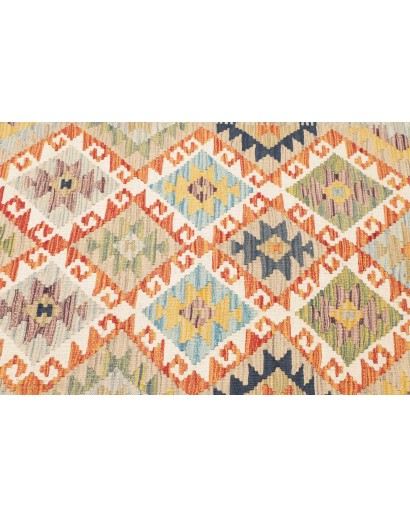 Tappeto Kilim Afghanistan marrone rosso 85x256