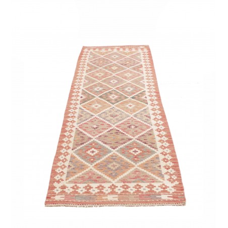 Tappeto Kilim Afghanistan marrone bianco 75x250
