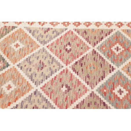 Tappeto Kilim Afghanistan marrone bianco 75x250