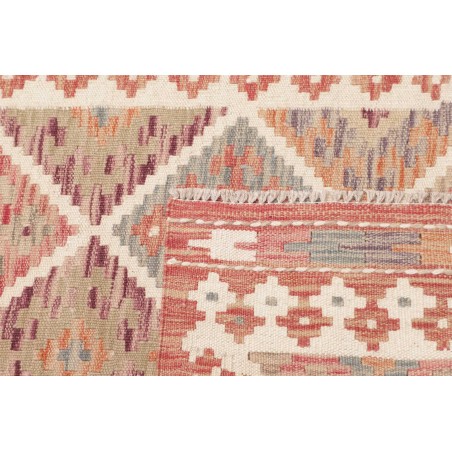 Tappeto Kilim Afghanistan marrone bianco 75x250