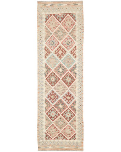 Tappeto Kilim Afghanistan beige marrone 74x245