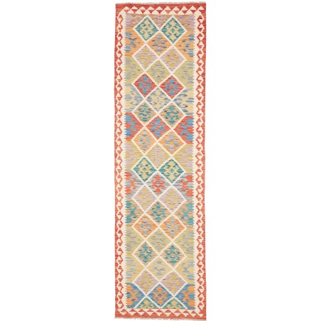 Tappeto Kilim Afghanistan marrone grigio 81x294