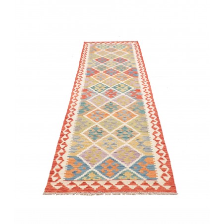Tappeto Kilim Afghanistan marrone grigio 81x294