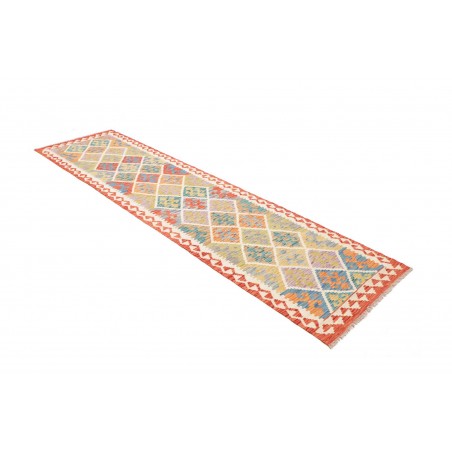 Tappeto Kilim Afghanistan marrone grigio 81x294