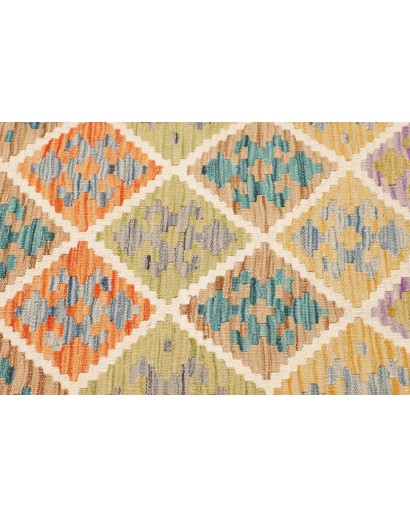 Tappeto Kilim Afghanistan marrone grigio 81x294