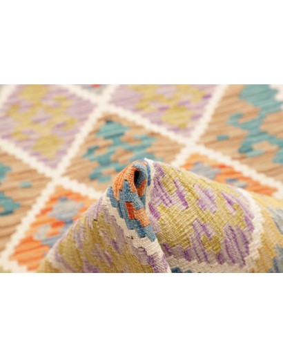 Tappeto Kilim Afghanistan marrone grigio 81x294