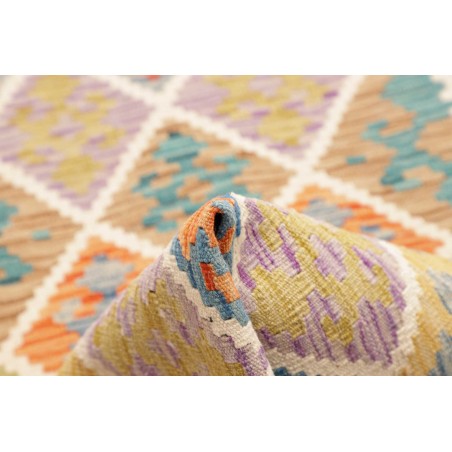 Tappeto Kilim Afghanistan marrone grigio 81x294