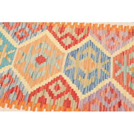 Tappeto Kilim Afghanistan marrone giallo 78x290