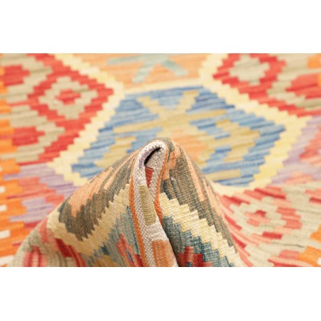 Tappeto Kilim Afghanistan marrone giallo 78x290