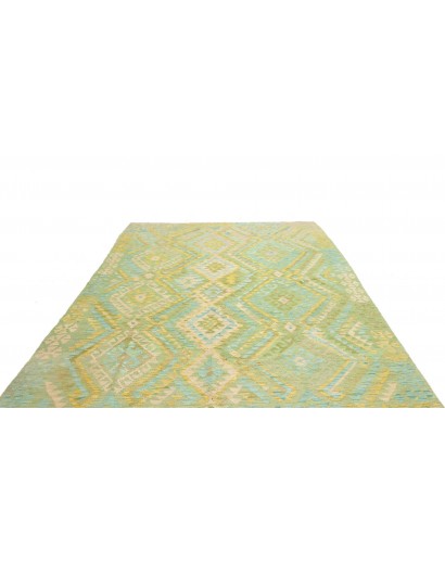 Tappeto Kilim Afghanistan marrone bianco 207x289