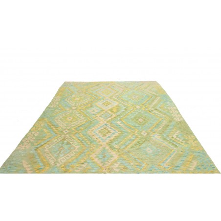 Tappeto Kilim Afghanistan marrone bianco 207x289