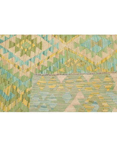 Tappeto Kilim Afghanistan marrone bianco 207x289