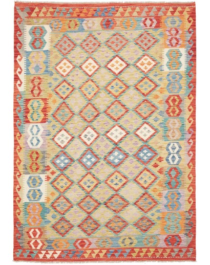 Tappeto Kilim Afghanistan marrone 178x251