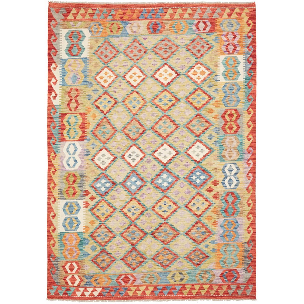 Tappeto Kilim Afghanistan marrone 178x251