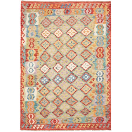 Tappeto Kilim Afghanistan marrone 178x251
