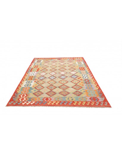 Tappeto Kilim Afghanistan marrone 178x251
