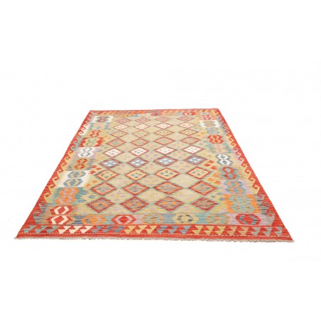 Tappeto Kilim Afghanistan marrone 178x251