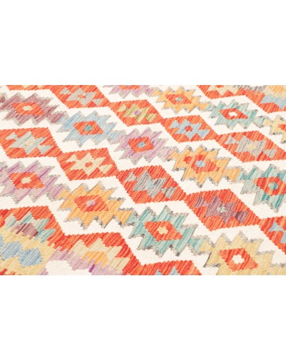 Tappeto Kilim Afghanistan arancione marrone 173x247